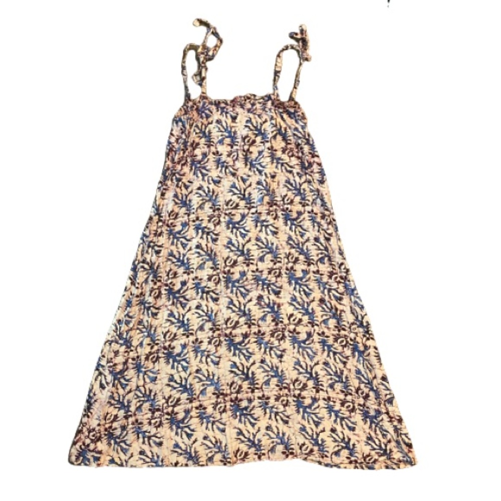Malaysian purple and blue batik bohemian sundress